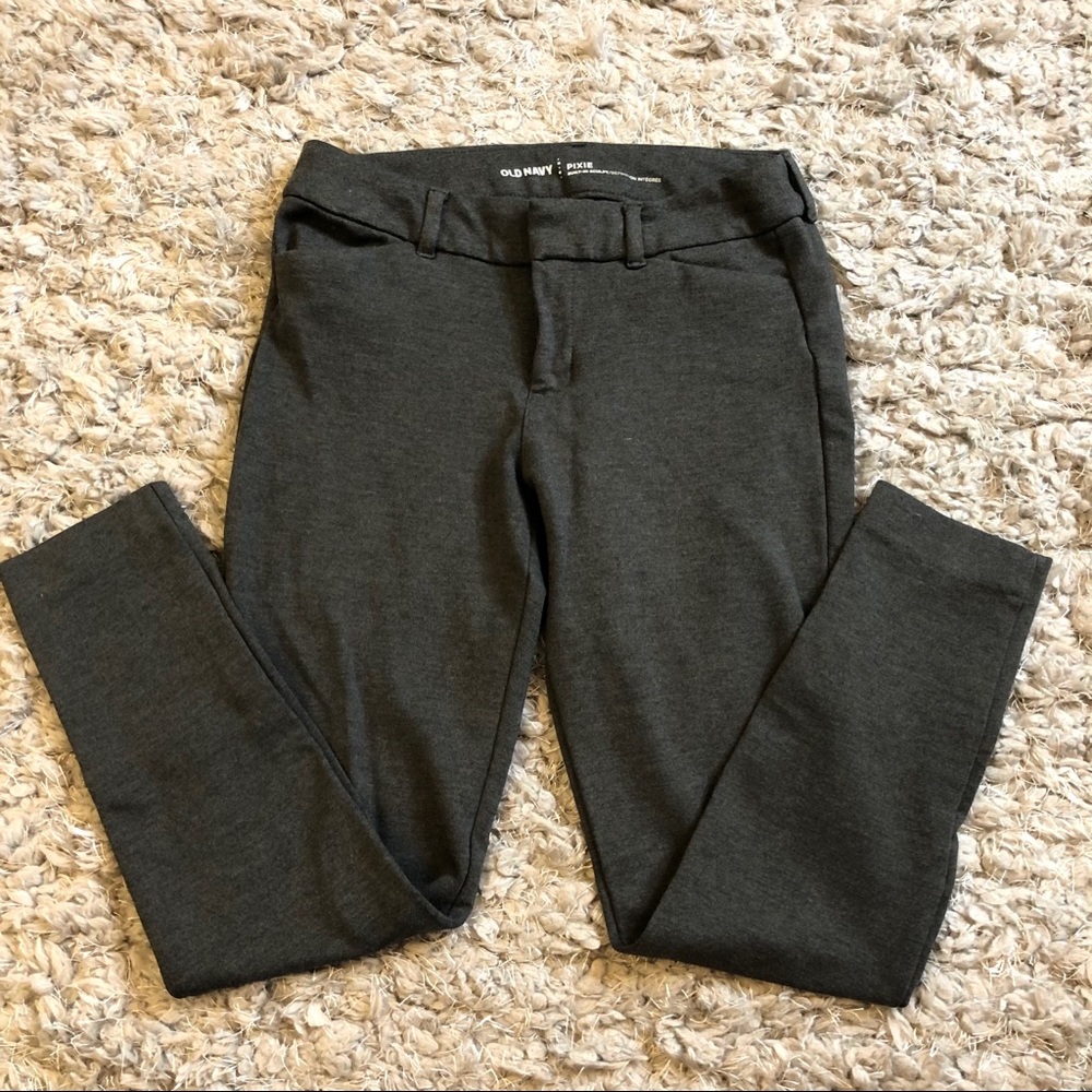 Gray Old Navy Pixie Office Pants Size 4